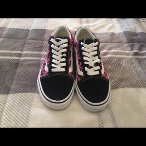 Pink Leopard Print Old Skool Vans